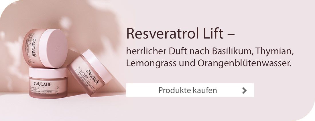 Resveratrol Lift –herrlicher Duft nach Basilikum, Thymian,  Lemongrass und Orangenblütenwasser.